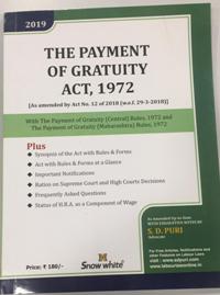  Buy THE PAYMENT OF GRATUITY ACT, 1972